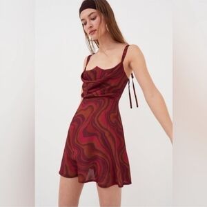 NWT For Love & Lemons Eleanor Mini Dress Size XS